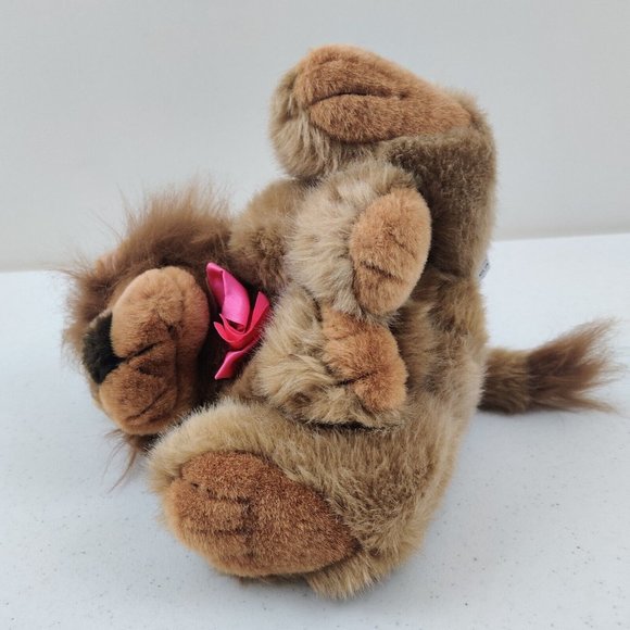RDK Promotions Plush Lion With Pink Bow #S2925 Stuffed Animal Plush Toy - Picture 6 of 9